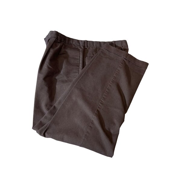 Dockers Stain Defender Mens Chino Pants 36x30 Black Pleated Front Durable Press - Picture 1 of 10